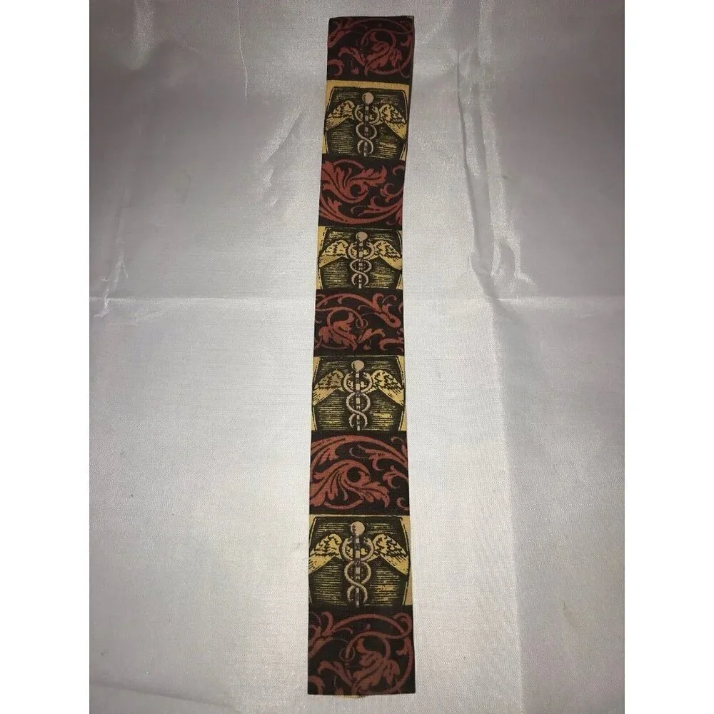 Medical Oath Symbol Doctor Square Bottom Rooster Sun Fabrics Classic Neck Tie